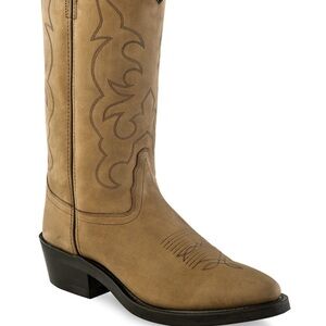 Old West Tan R Soft Toe Cowboy Brown Leather Boots Western Shoe 12 EE